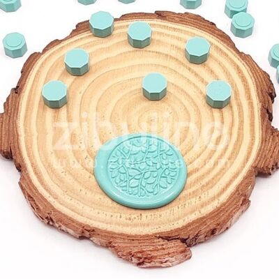 Sealing wax tablets - Turquoise