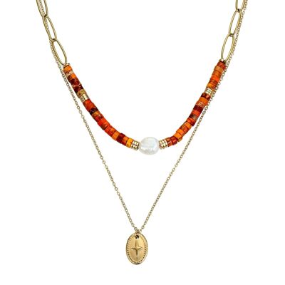 Udako-Halskette aus Edelstahl