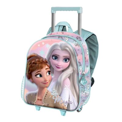 Disney Frozen 2 Magic-Basic Backpack with Trolley, Multicolor