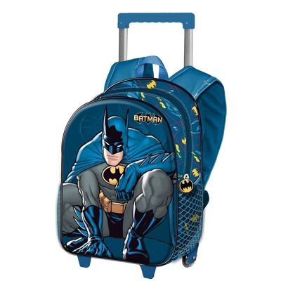 DC Comics Batman Night-Basic Backpack with Trolley, Blue