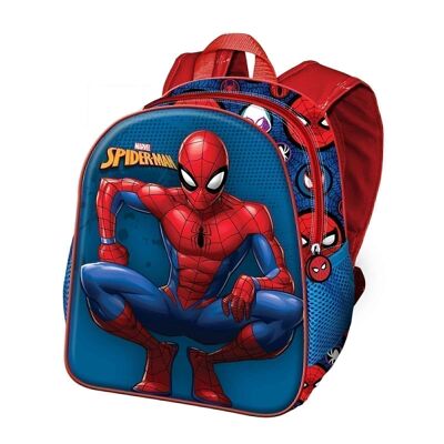 Marvel Spiderman Situation-Petit sac à dos 3D Bleu