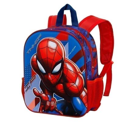 Marvel Spiderman Skew-Mochila 3D Pequeña, Azul
