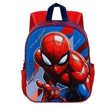 Marvel Spiderman Skew-Small Sac à dos 3D Bleu 2