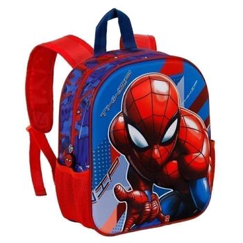 Marvel Spiderman Skew-Small Sac à dos 3D Bleu 3