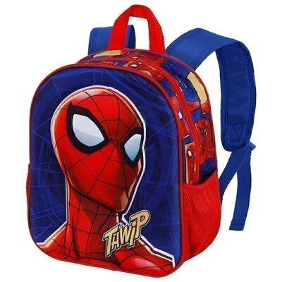 Marvel Spiderman Sides-Mochila 3D Pequeña, Azul