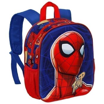 Marvel Spiderman Sides-Small Sac à dos 3D Bleu 3