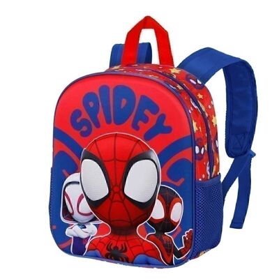 Marvel Spiderman Gang-Mochila 3D Pequeña, Rojo