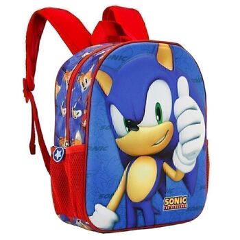 Sega-Sonic - Petit sac à dos 3D, bleu 3
