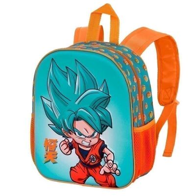 Dragon Ball (Dragon Ball) Bleu-Sac à Dos 3D Petit, Multicolore