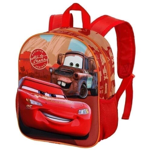 Disney Cars 3 Desert Road-Mochila 3D Pequeña, Multicolor