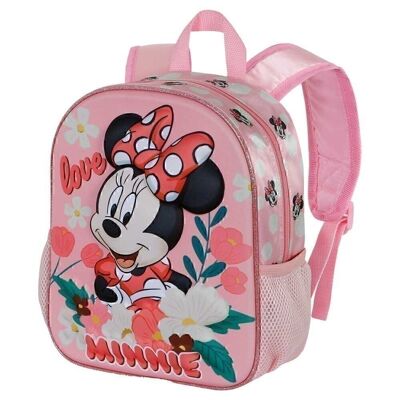 Disney Minnie Mouse Garden-Mochila 3D Pequeña, Rosa