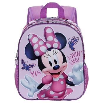 Disney Minnie Mouse Papillons-Petit sac à dos 3D Lilas 2