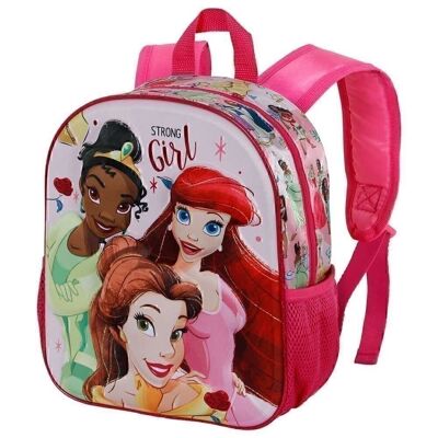 Princesas Disney Strong-Mochila 3D Pequeña, Rosa