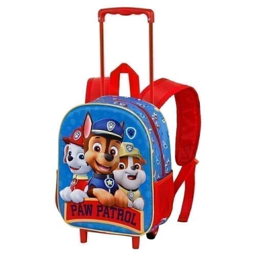 La Patrulla Canina Ready-Mochila 3D con Ruedas Pequeña, Multicolor