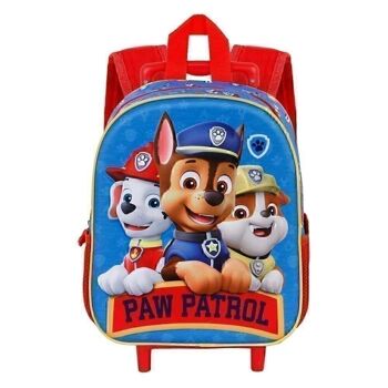 Paw Patrol Ready-3D Sac à dos avec roulettes Petit Multicolore 2