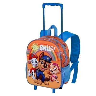 Paw Patrol Paweome-3D Backpack with Wheels Small, Orange
