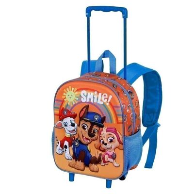 La Patrulla Canina Paweome-Mochila 3D con Ruedas Pequeña, Naranja