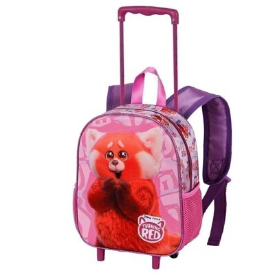 Disney Red Yaay-3D Backpack with Wheels Small, Pink