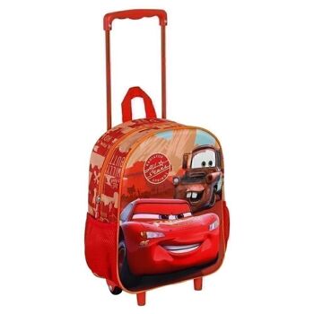 Disney Cars 3 Desert Road-3D Sac à dos avec petites roulettes, multicolore 3