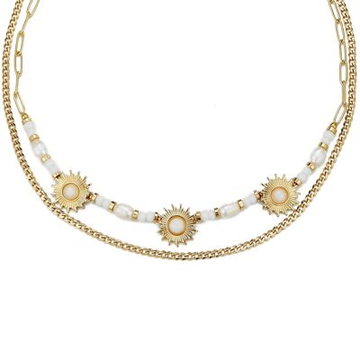 Ursela necklace in golden steel
