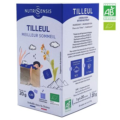 NUTRISENSIS - Infusion de tilleul bio - 20 sachets