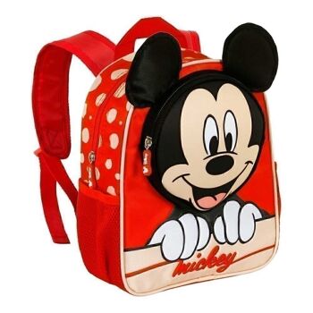 Disney Mickey Mouse Bobblehead-Pocket Sac à dos Rouge 3