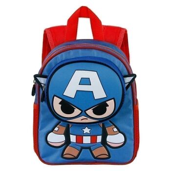 Marvel Captain America Bobblehead-Pocket Sac à dos Bleu 2