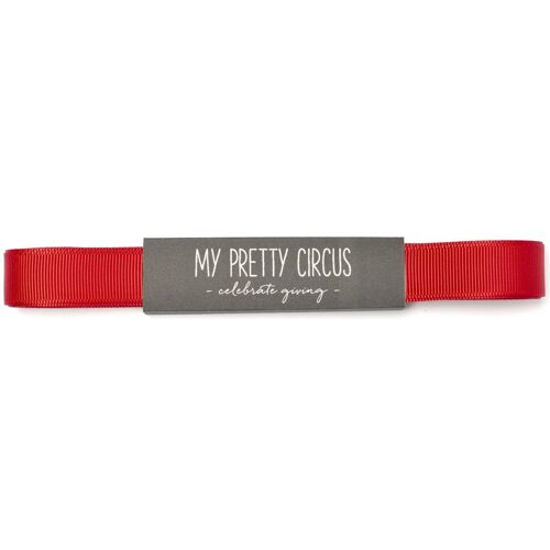 Geschenkband Rot, knitterfreies Schleifenband angenehm zu binden zum Geschenke verpacken,  5m langes x 16mm breites stabiles Ripsband