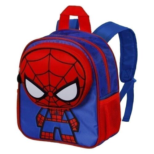 Marvel Spiderman Bobblehead-Mochila Pocket, Azul