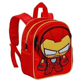 Marvel Iron Man Bobblehead-Pocket Sac à dos Rouge 3