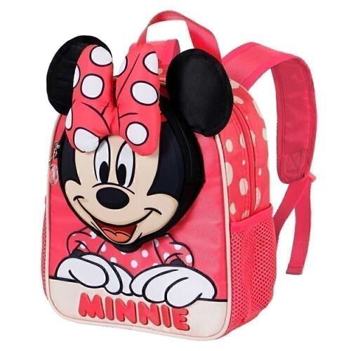 Disney Minnie Mouse Bobblehead-Mochila Pocket, Rosa