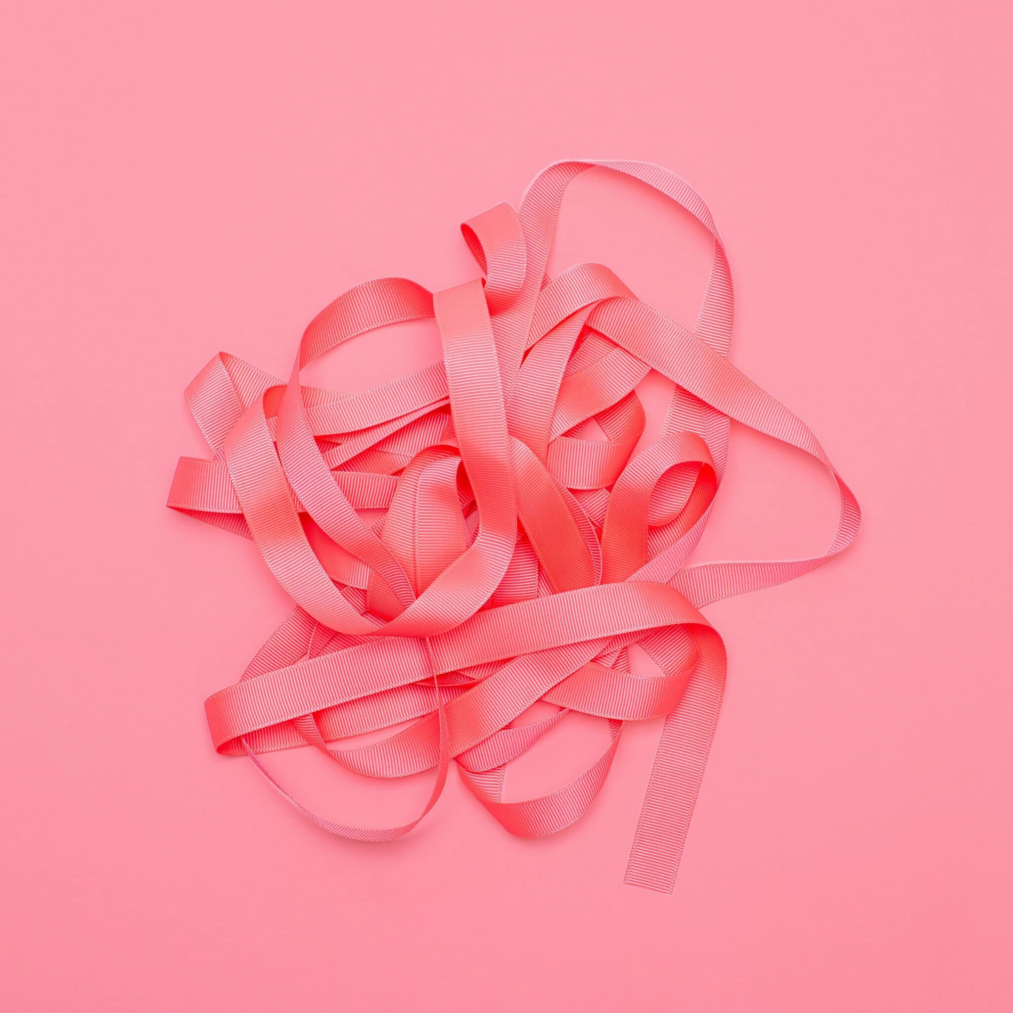 Cinta de regalo rosa neón, fácil de atar para envolver regalos, 5 m de largo x 16 mm de ancho, cinta de grosgrain resistente.