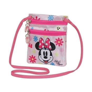 Disney Minnie Mouse Floral Action Sac vertical Rose 1