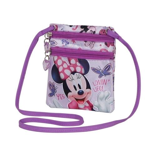 Disney Minnie Mouse Butterflies-Bolso Action Vertical, Lila