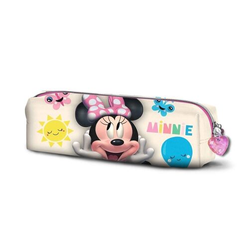 Disney Minnie Mouse Laugh-Estuche Portatodo Cuadrado, Blanco