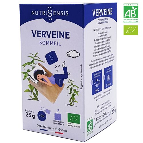 NUTRISENSIS - Infusion de verveine bio - 20 sachets