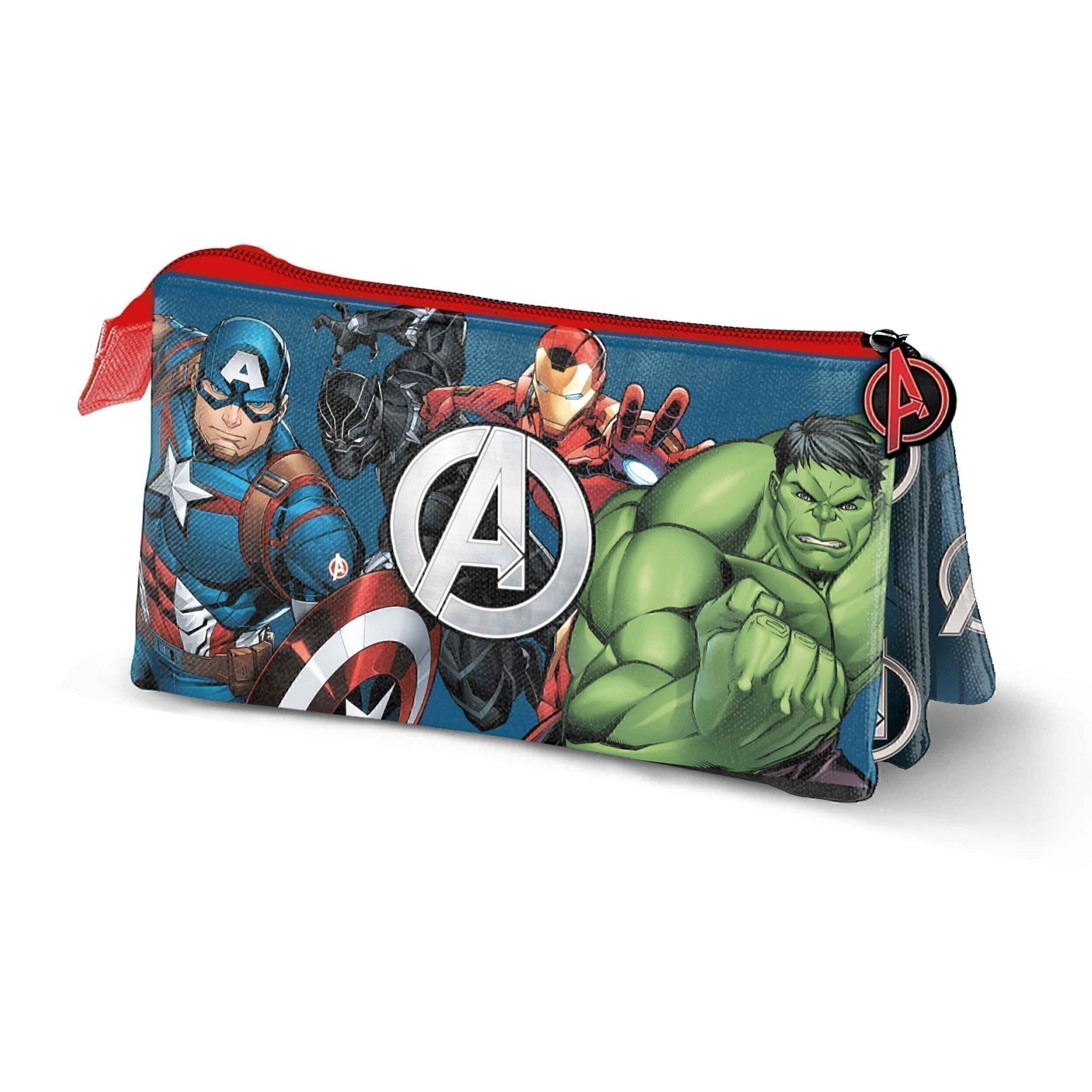 Astuccio quattro-triplo Marvel Avengers, blu