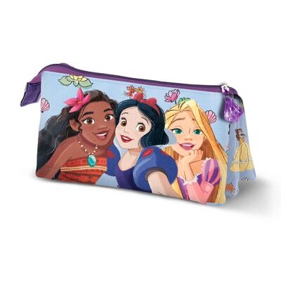 Princesas Disney Lovely-Estuche Portatodo Triple, Multicolor