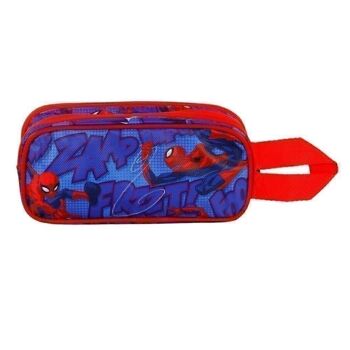 Marvel Spiderman Skew-Double Trousse 3D Bleu 4