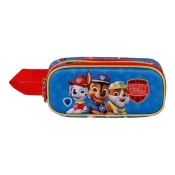 Paw Patrol Ready-Double Trousse à crayons 3D Multicolore 2