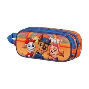 Paw Patrol Paweome-Double Trousse à crayons 3D Orange 1