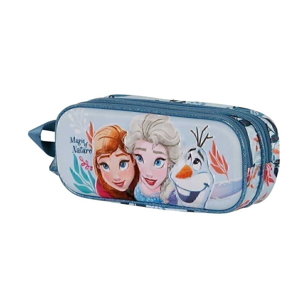 Disney La Reine des Neiges 2 Nature-Double Trousse 3D Multicolore