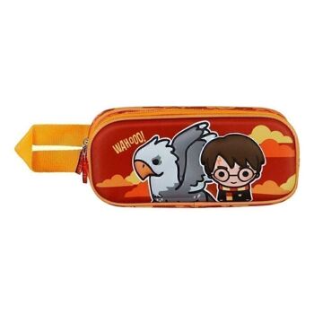 Harry Potter Buckbeak-Double Trousse à crayons 3D, Orange 2