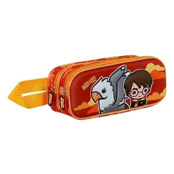 Harry Potter Buckbeak-Double Trousse à crayons 3D, Orange 3