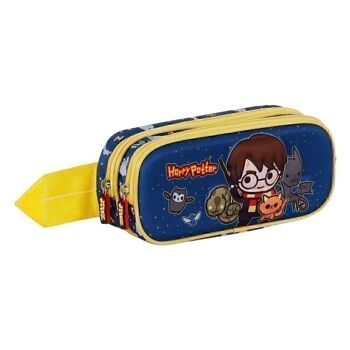 Harry Potter Beasty Friends-Double Trousse à crayons 3D, Bleu 3