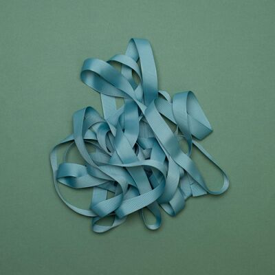 Gift ribbon Rauch Mint, crease-free ribbon, easy to tie for wrapping gifts, 5m long x 16mm wide, sturdy grosgrain ribbon