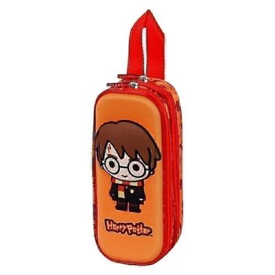 Harry Potter Bobblehead-Double 3D Pencil Case, Orange