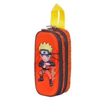 Naruto Chikara-Cartatodo 3D Double Trousse à crayons Multicolore 1