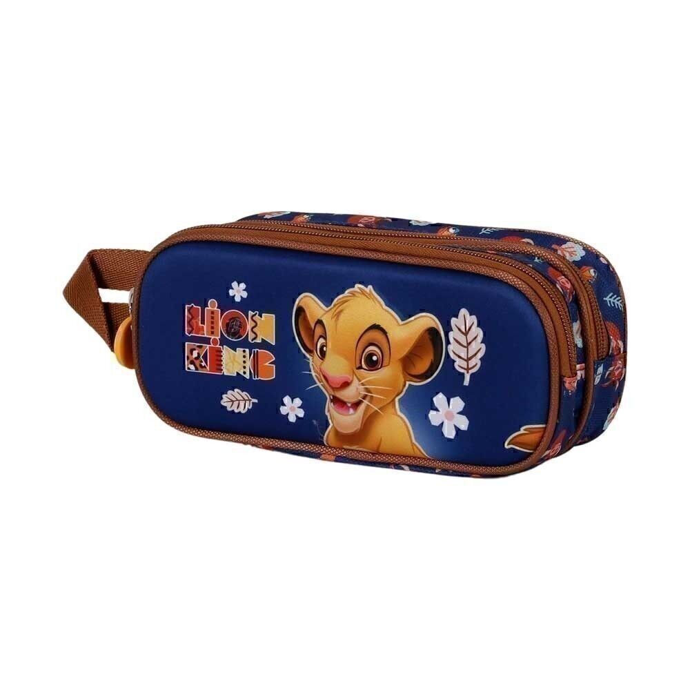 Disney Le Roi Lion Little Face-Double Trousse 3D Bleu