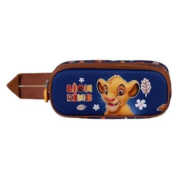 Disney Le Roi Lion Little Face-Double Trousse 3D Bleu 2